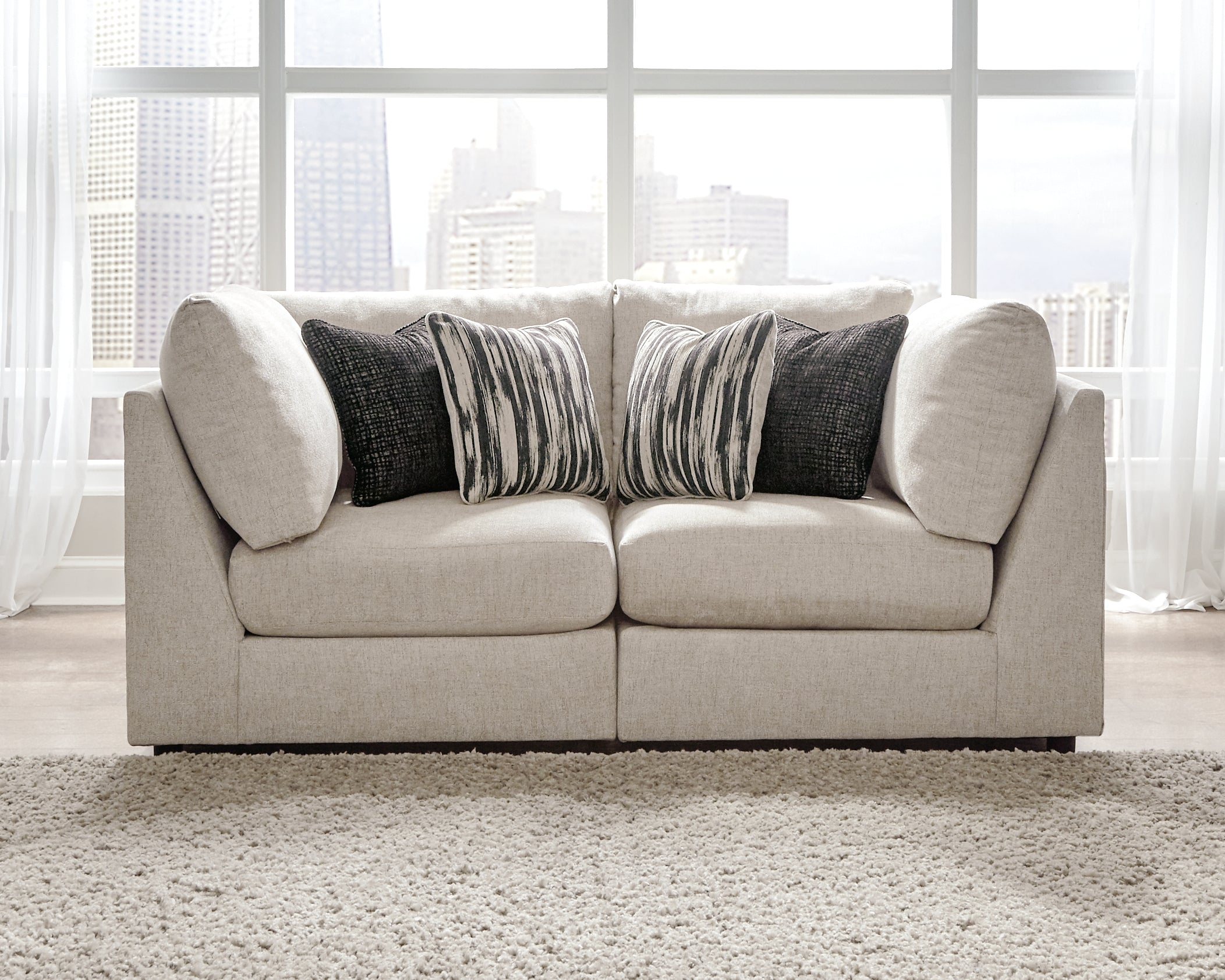 Floridian Furniture - Ashley Furniture - Kellway Sectional - 2-Piece Sectional / Bisque - 98707S2