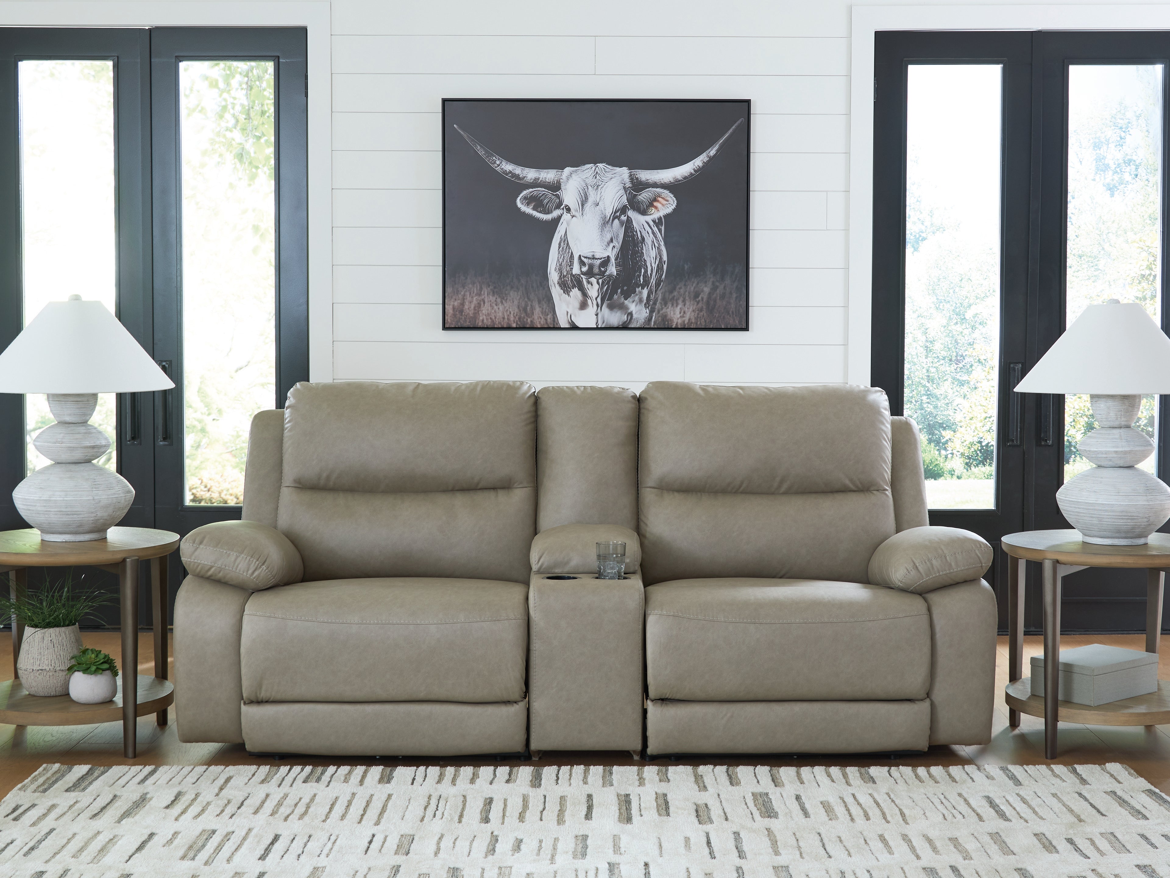 Floridian Furniture - Ashley Furniture - Narwhal Place Sectional - 3-Piece Power Reclining Sectional / Pebble - PC99201S3