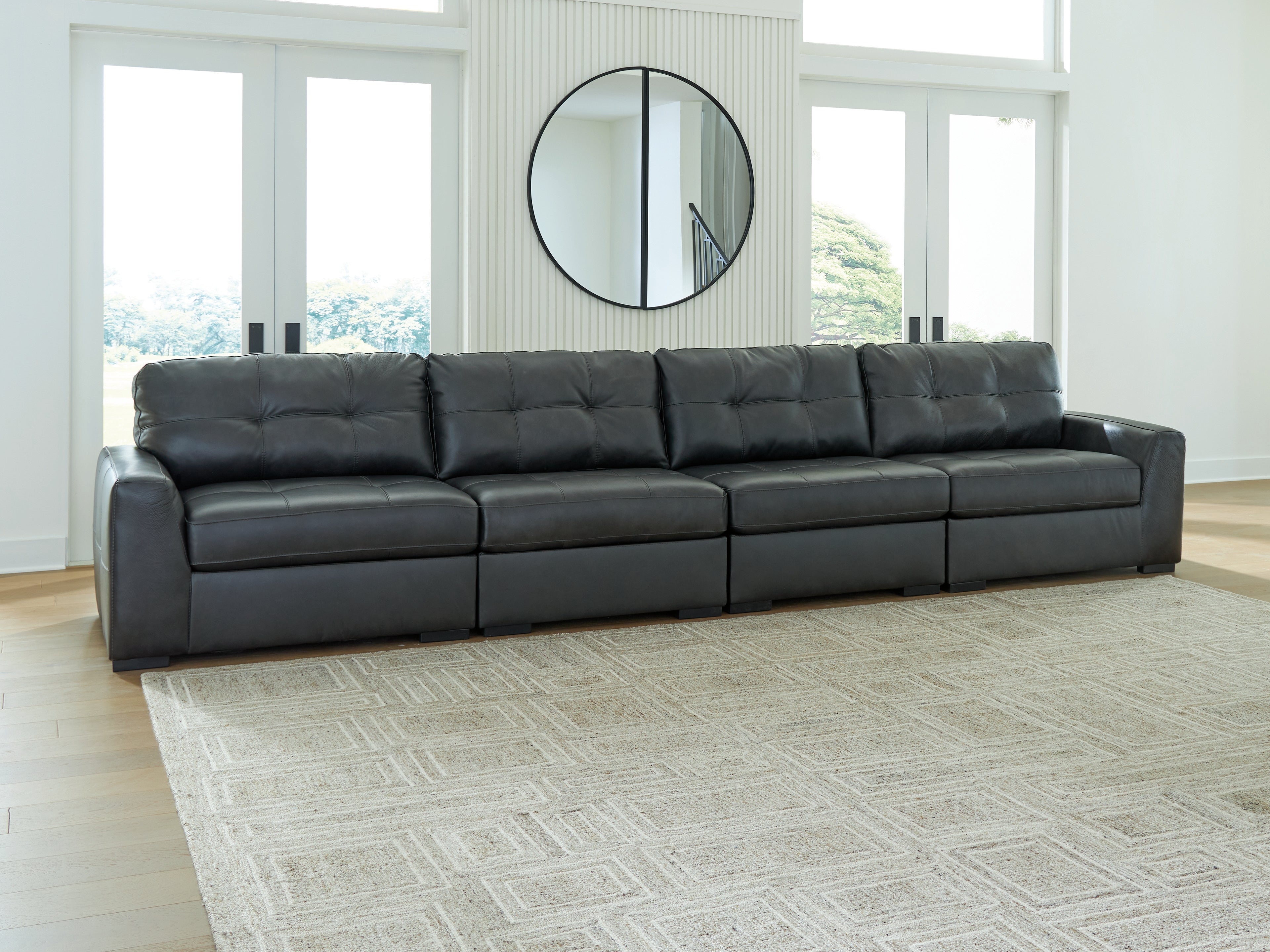 Floridian Furniture - Ashley Furniture - Brindley Pier Sectional - RAF 4-Piece Sectional / Fog - 99503S4