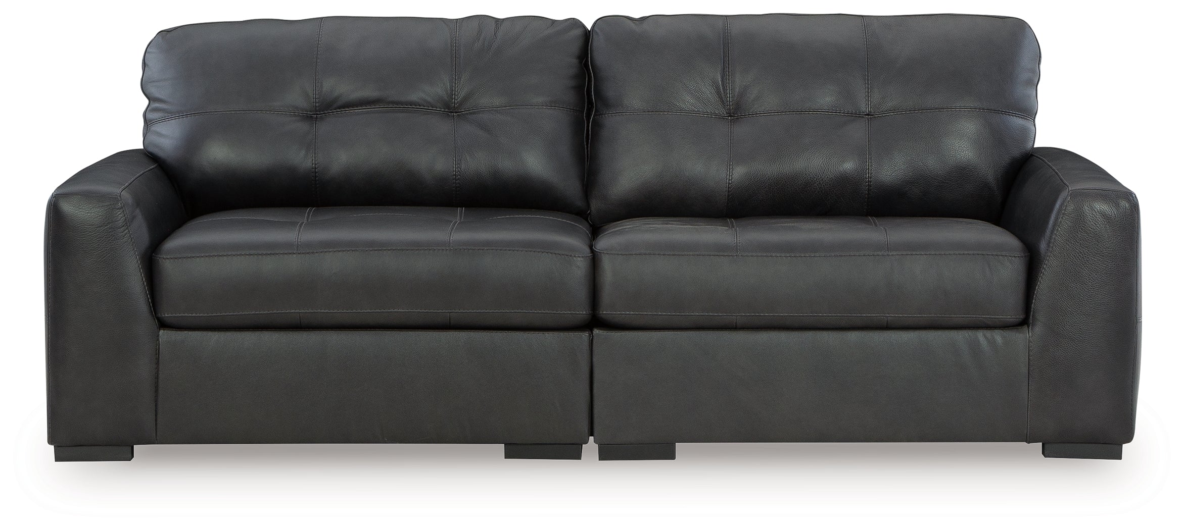 Floridian Furniture - Ashley Furniture - Brindley Pier Sectional - RAF 2-Piece Sectional Loveseat / Fog - 99503S1