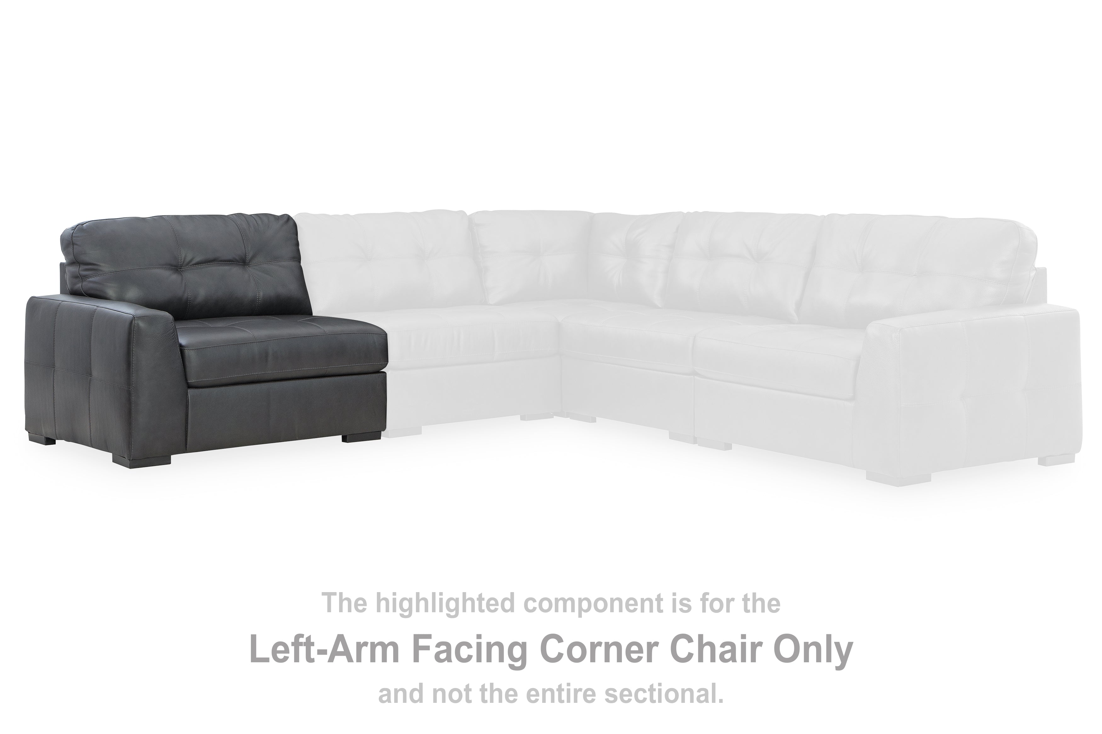 Floridian Furniture - Ashley Furniture - Brindley Pier Sectional - LAF Corner Chair / Fog - 9950364