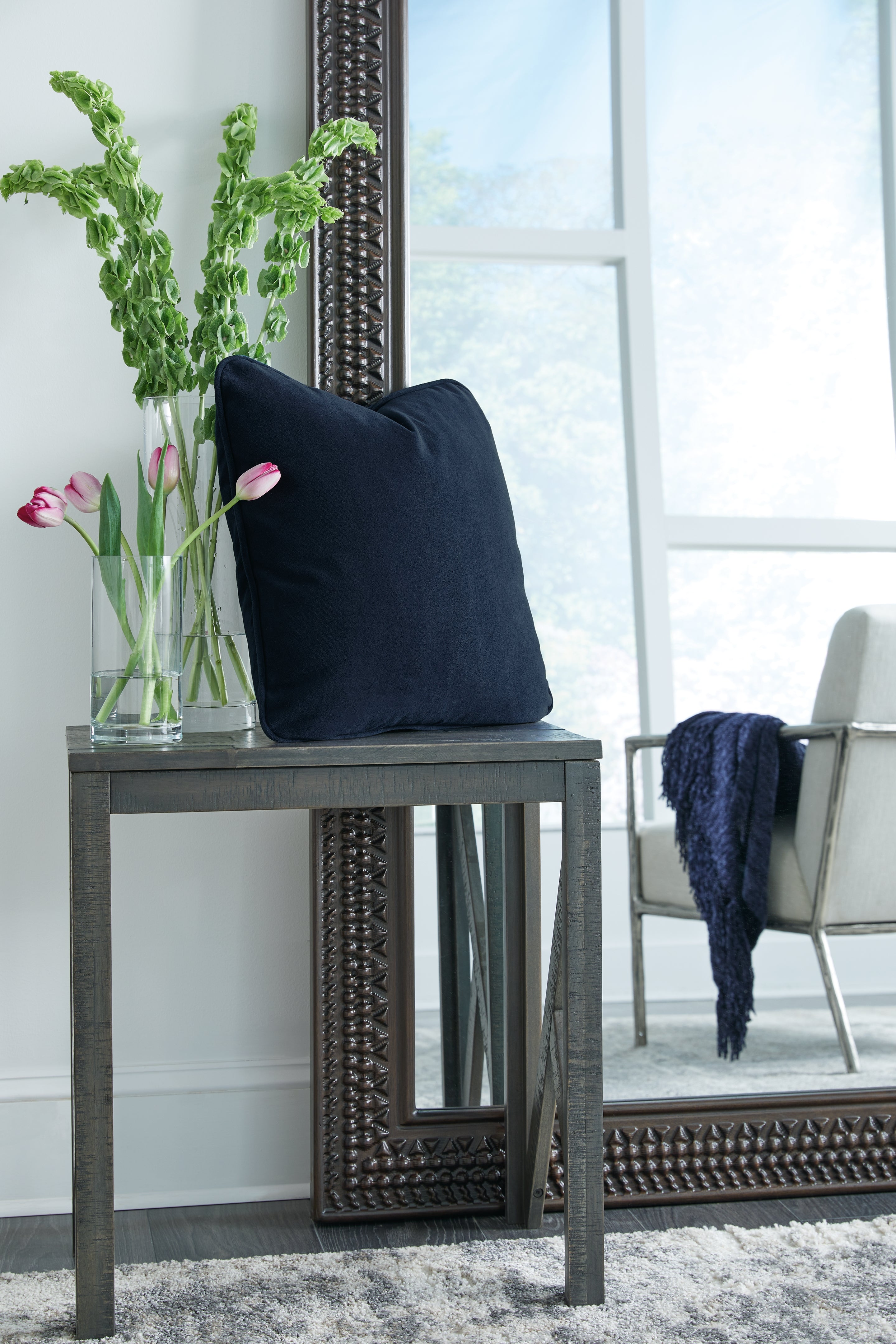 Floridian Furniture - Ashley Furniture - Caygan Pillows - Pillow (4/CS) / Ink - A1000916