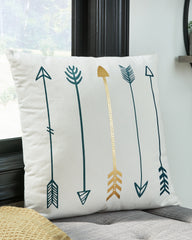 Floridian Furniture - Ashley Furniture - Gyldan Pillows - Pillow / White/Teal/Gold - A1000994P