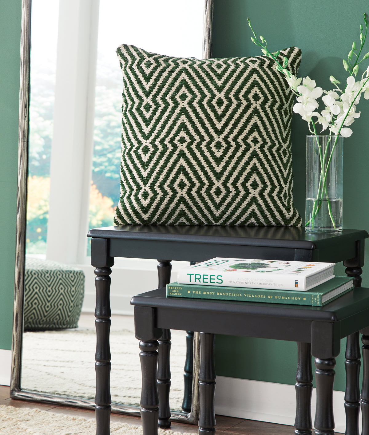 Floridian Furniture - Ashley Furniture - Digover Pillows - Pillow / Green/Ivory - A1001036P