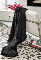 Floridian Furniture - Ashley Furniture - Chaddon Throw (Set of 3) - Throw (3/CS) / Black - A1001061