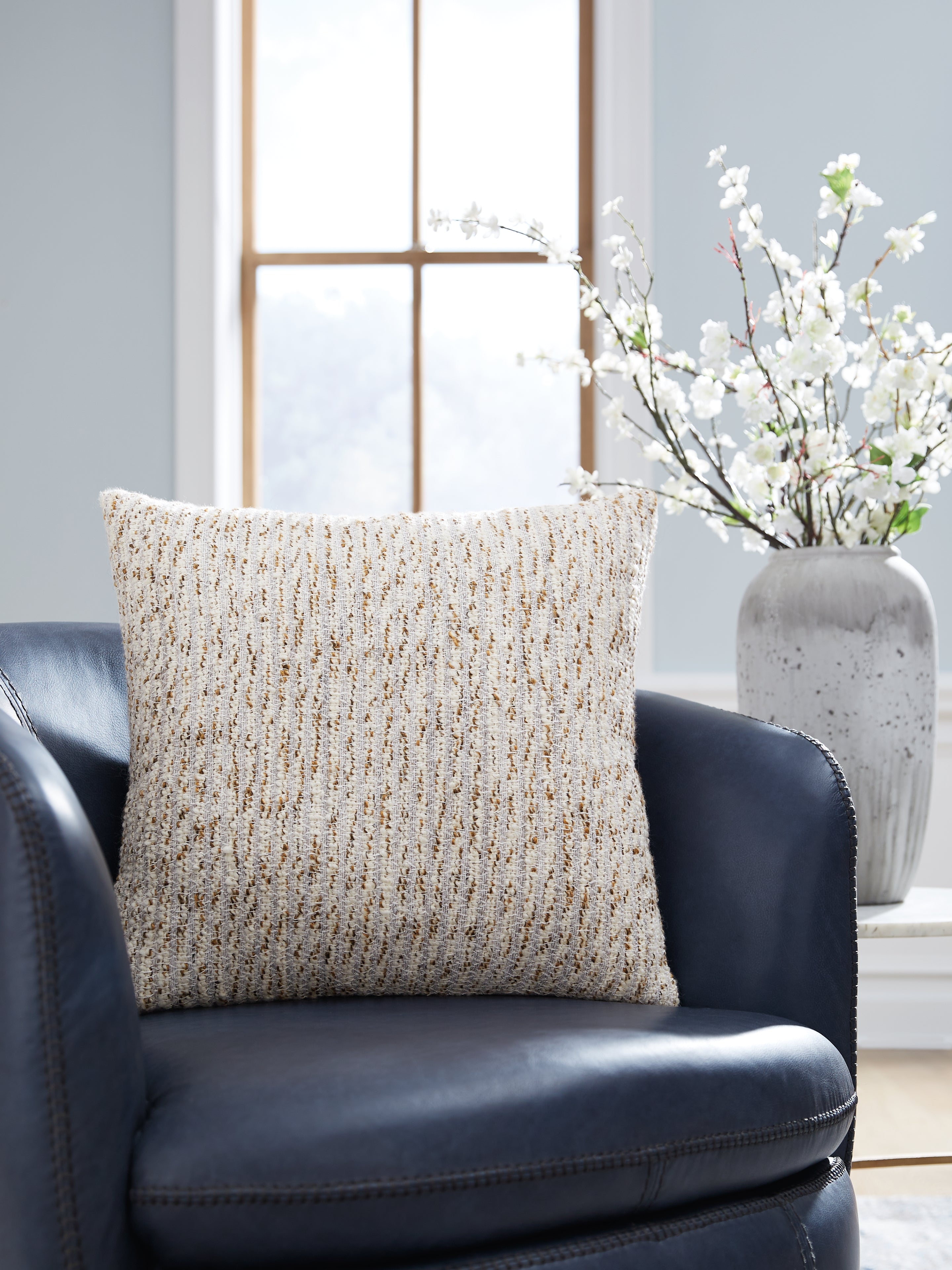 Floridian Furniture - Ashley Furniture - Abler Pillows - Pillow / Ivory/Gray/Gold - A1001068P