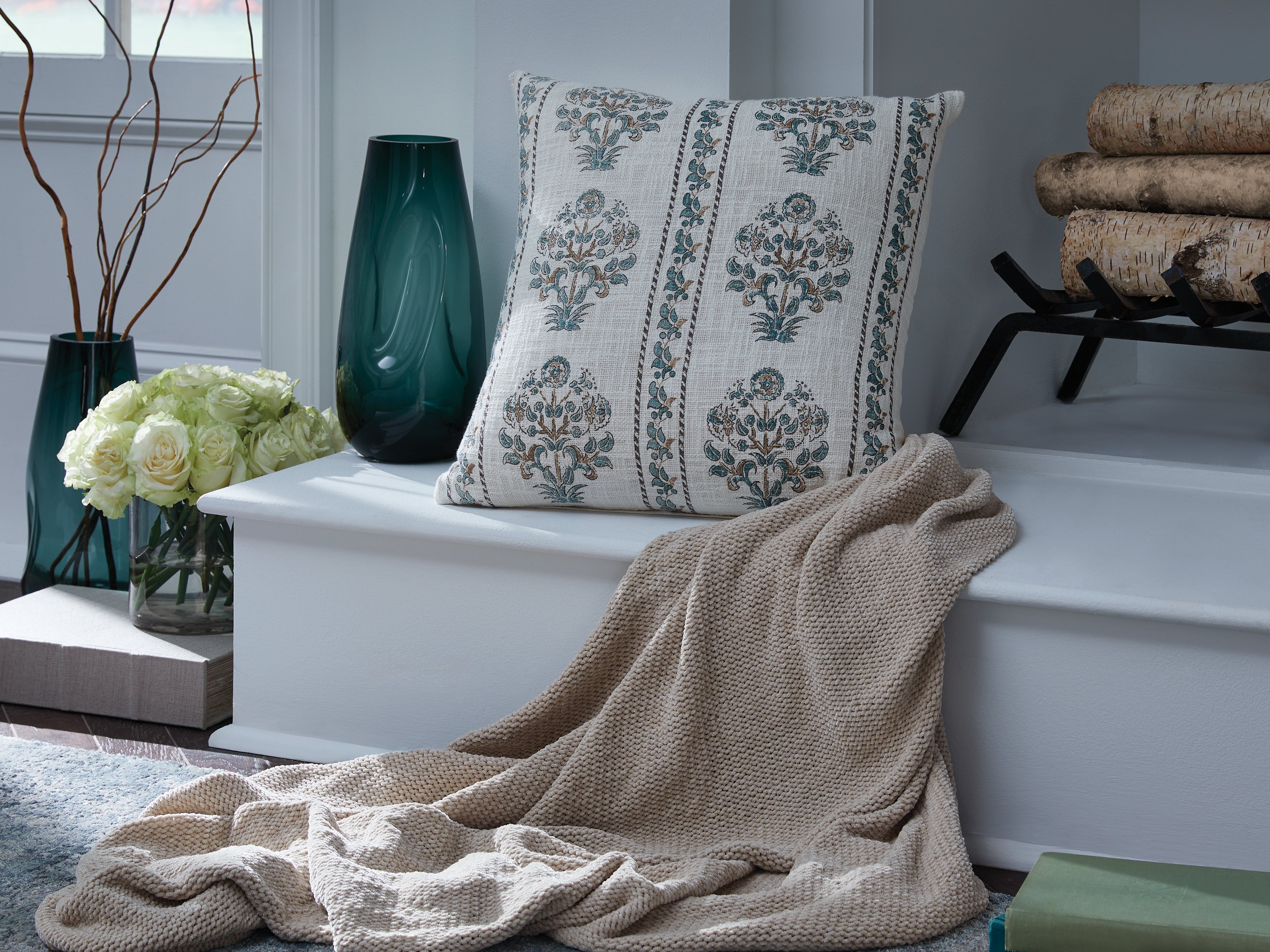 Floridian Furniture - Ashley Furniture - Paulmour Pillows - Pillow / Ivory/Green/Brown - A1001105P