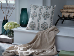 Floridian Furniture - Ashley Furniture - Paulmour Pillows - Pillow / Ivory/Green/Brown - A1001105P
