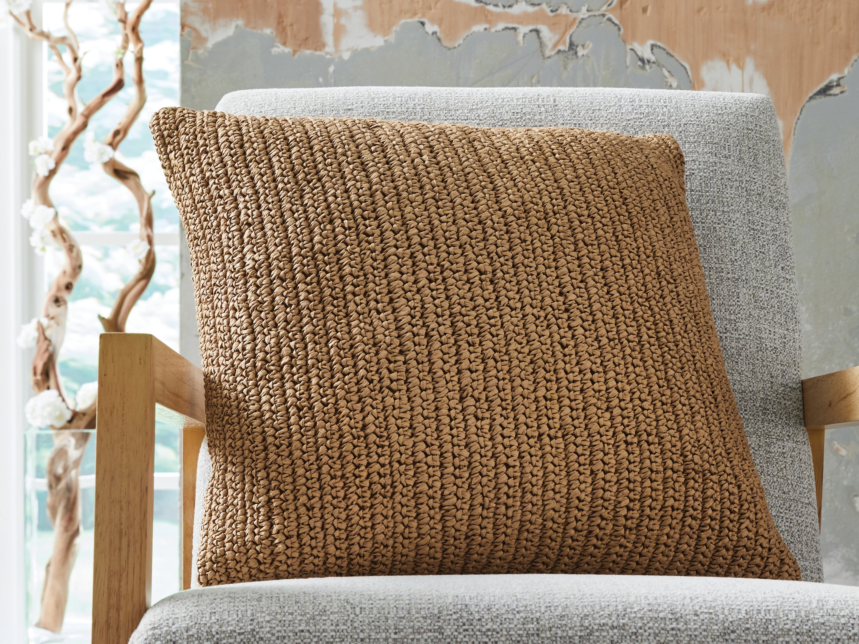 Floridian Furniture - Ashley Furniture - Habenvale Pillows - Pillow (4/CS) / Tan - A1001120