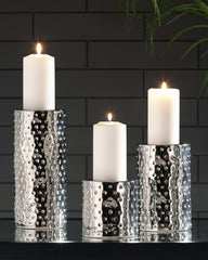 Floridian Furniture - Ashley Furniture - Marisa Candle Holder - Candle Holder Set (3/CN) / Gold Finish - A2000461