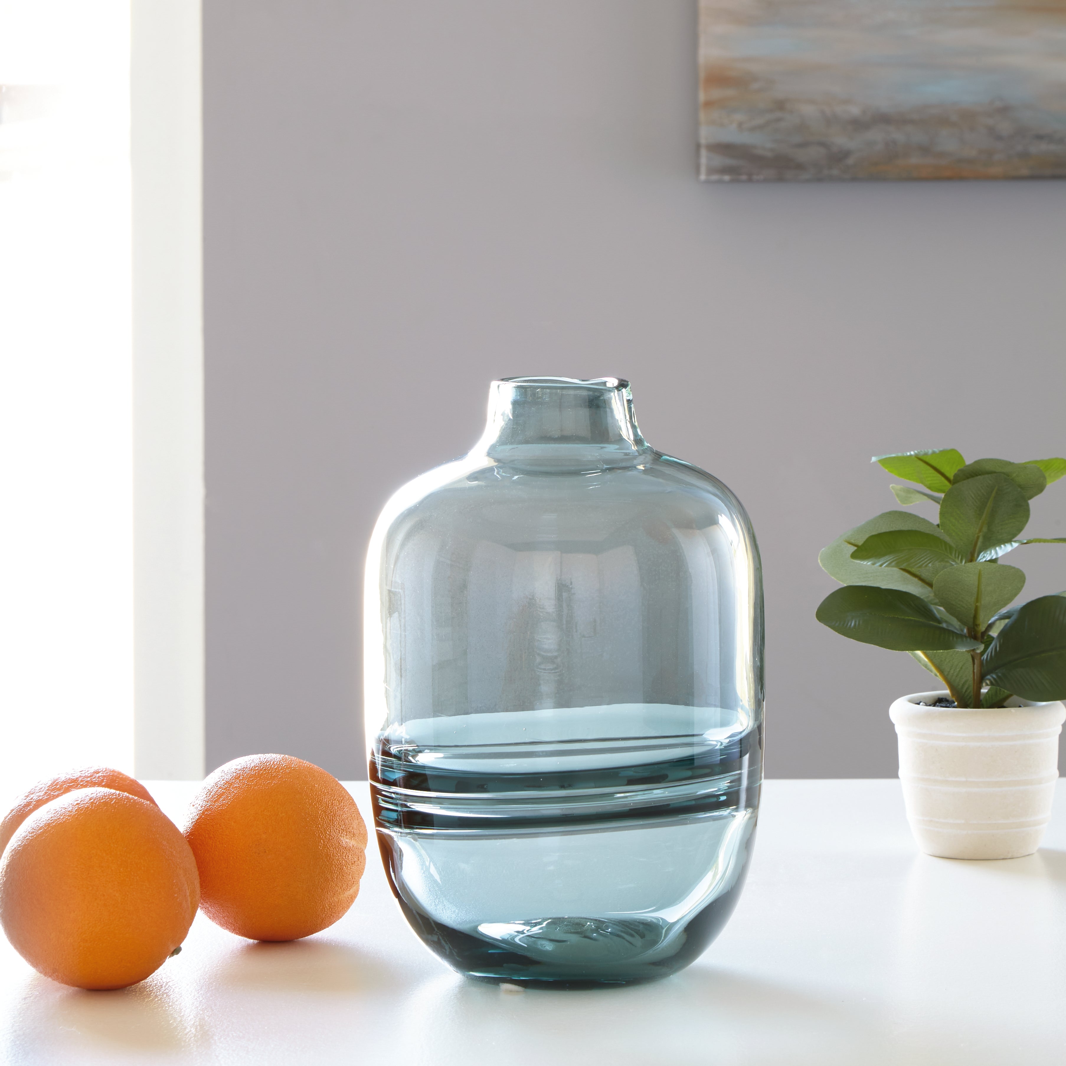Floridian Furniture - Ashley Furniture - Lemmitt Vase - Vase / Teal - A2000540