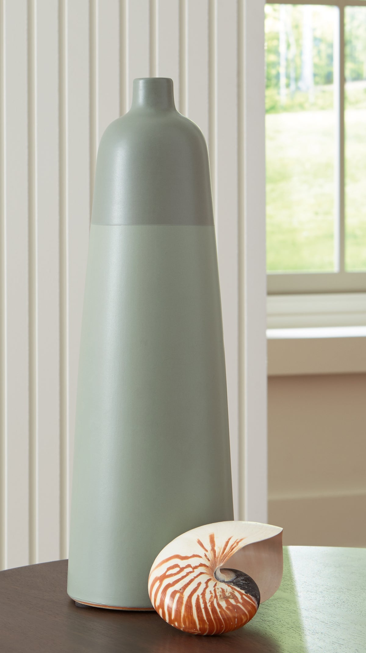 Floridian Furniture - Ashley Furniture - Peerland Vase - Vase / Sage Green - A2000656