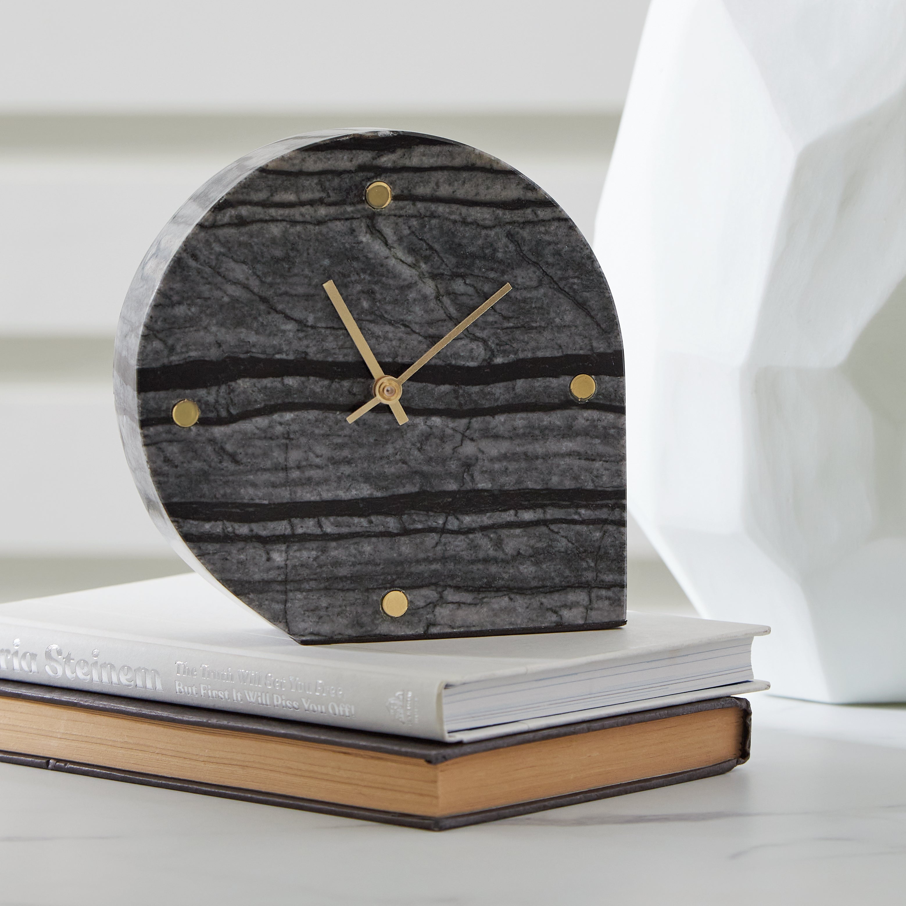 Floridian Furniture - Ashley Furniture - Janmour Table Clock - Table Clock / Black - A2000661C
