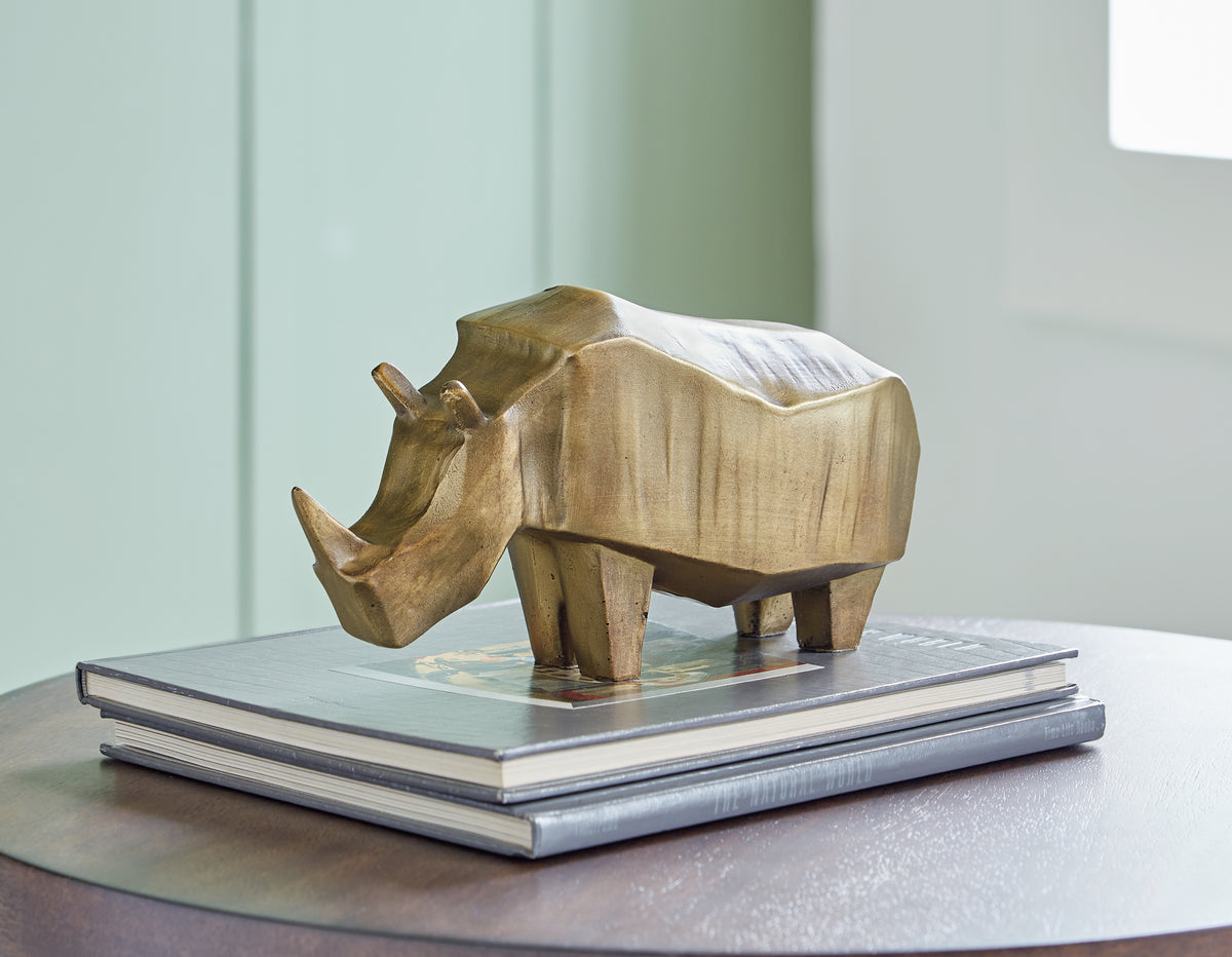 Floridian Furniture - Ashley Furniture - Gentwell Sculpture - Sculpture / Antique Gold Finish - A2000665