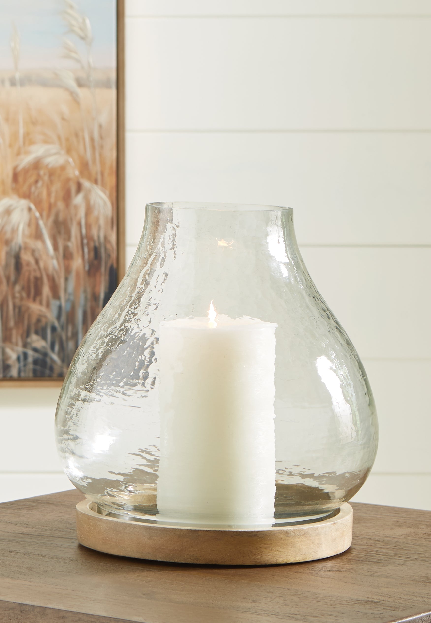 Floridian Furniture - Ashley Furniture - Adalisen Candle Holder - Candle Holder / Clear/Brown - A2000679