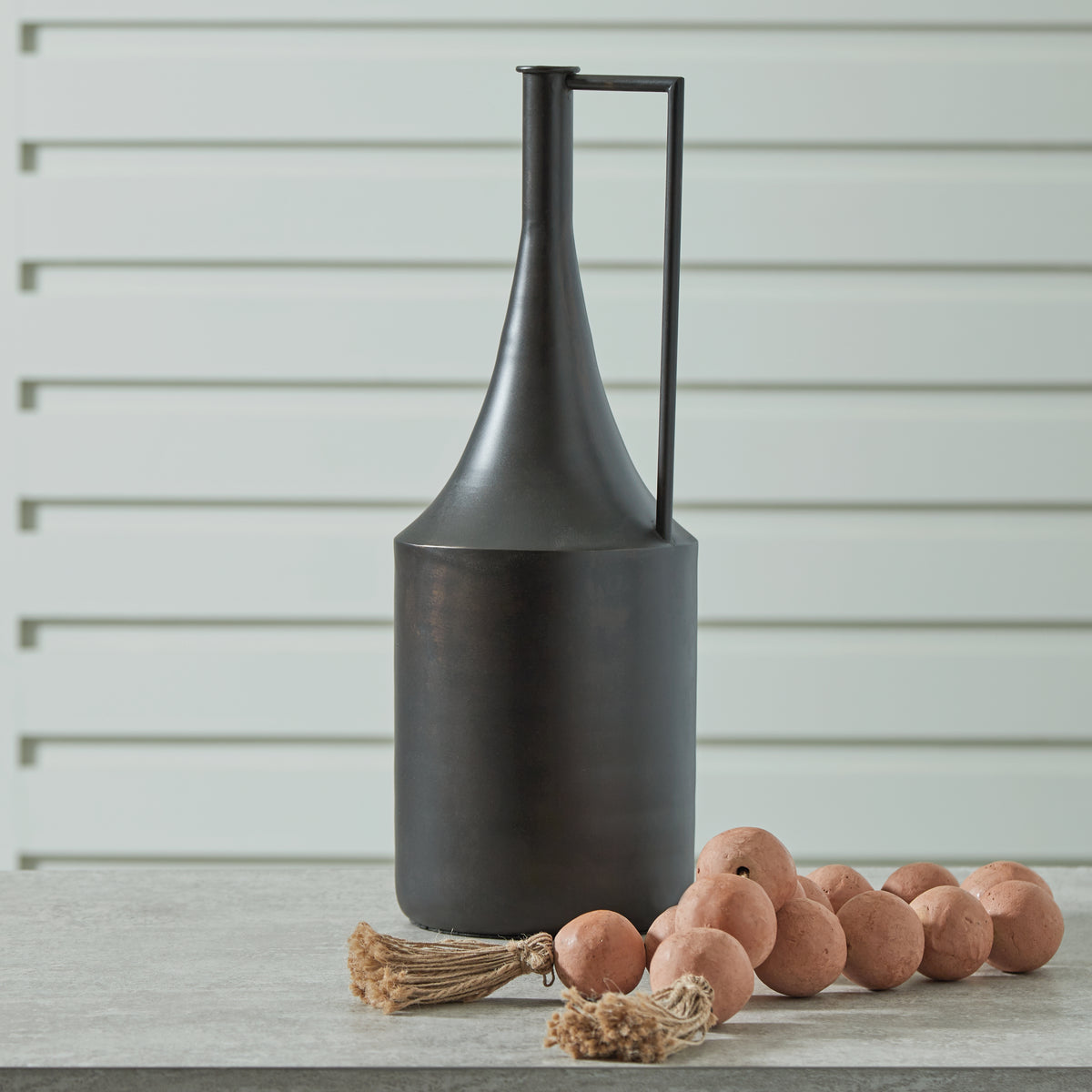 Floridian Furniture - Ashley Furniture - Zainforth Vase - Vase / Distressed Brown - A2000695