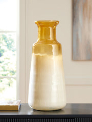 Floridian Furniture - Ashley Furniture - Wynburg Vase - Vase / White/Amber - A2000723