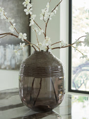 Floridian Furniture - Ashley Furniture - Harpwick Vase - Vase / Iridescent Gray - A2000727