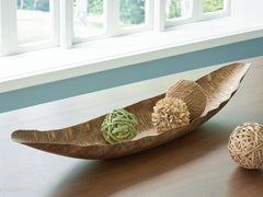 Floridian Furniture - Ashley Furniture - Wystenburg Tray - Tray / Antique Gold Finish - A2000744
