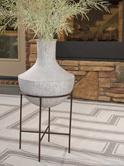 Floridian Furniture - Ashley Furniture - Estonbank Vase - Vase Set / Distressed Cream - A2000747A1