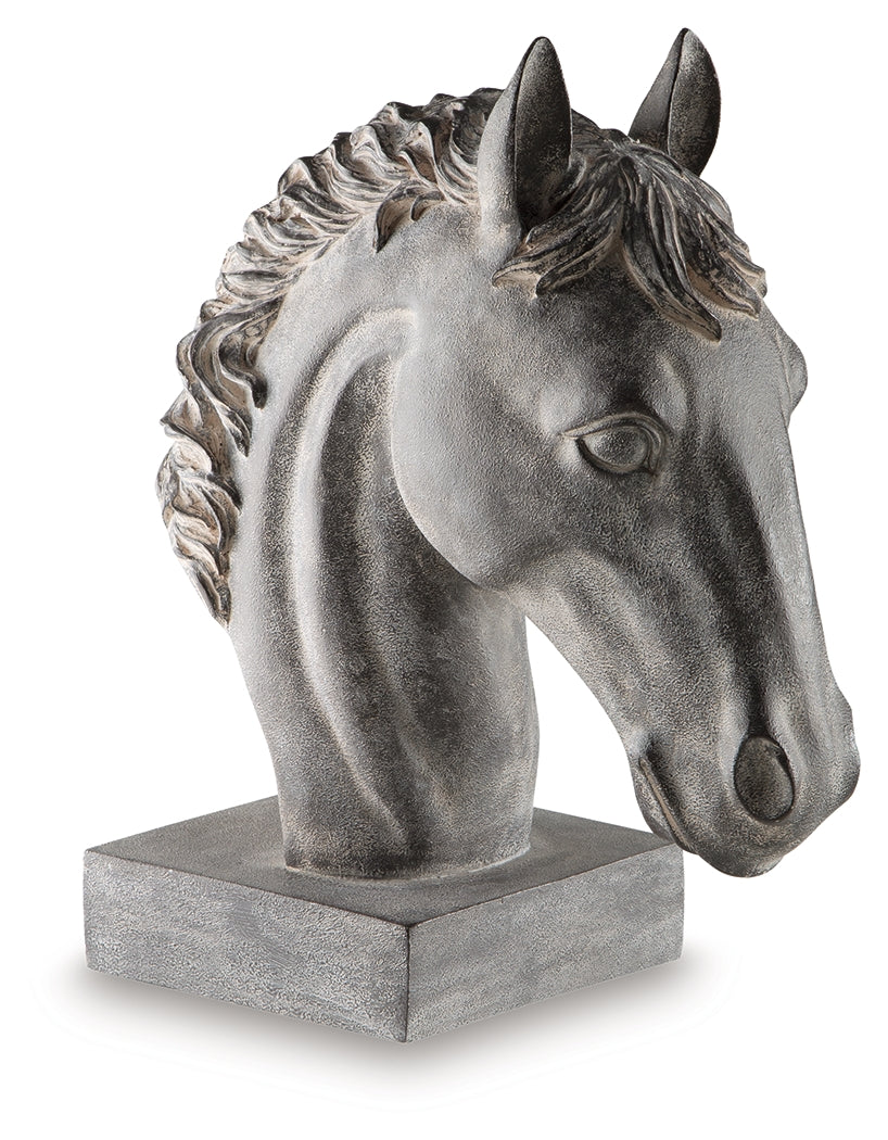 Floridian Furniture - Ashley Furniture - Carnlow Sculpture - Sculpture / Antique Black - A2000772