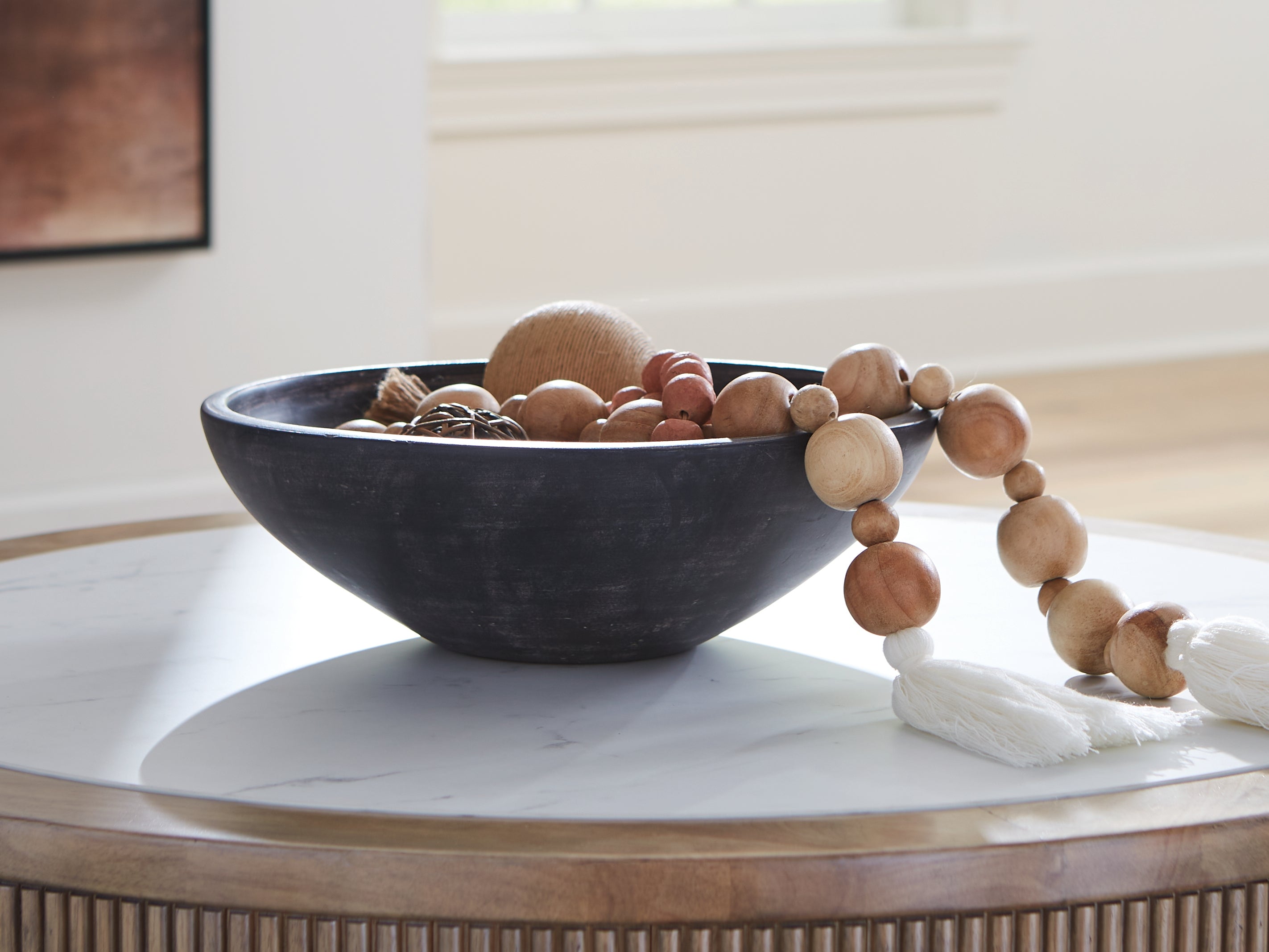 Floridian Furniture - Ashley Furniture - Meadie Bowl - Bowl / Distressed Black - A2000792