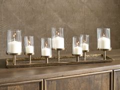 Floridian Furniture - Ashley Furniture - Wallmond Candle Holder - Candle Holder / Antique Brass Finish - A2000820