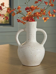 Floridian Furniture - Ashley Furniture - Dallinworth Vase - Vase / White/Black - A2000831