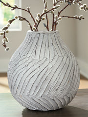 Floridian Furniture - Ashley Furniture - Shelvie Vase - Vase / Distressed White - A2000848