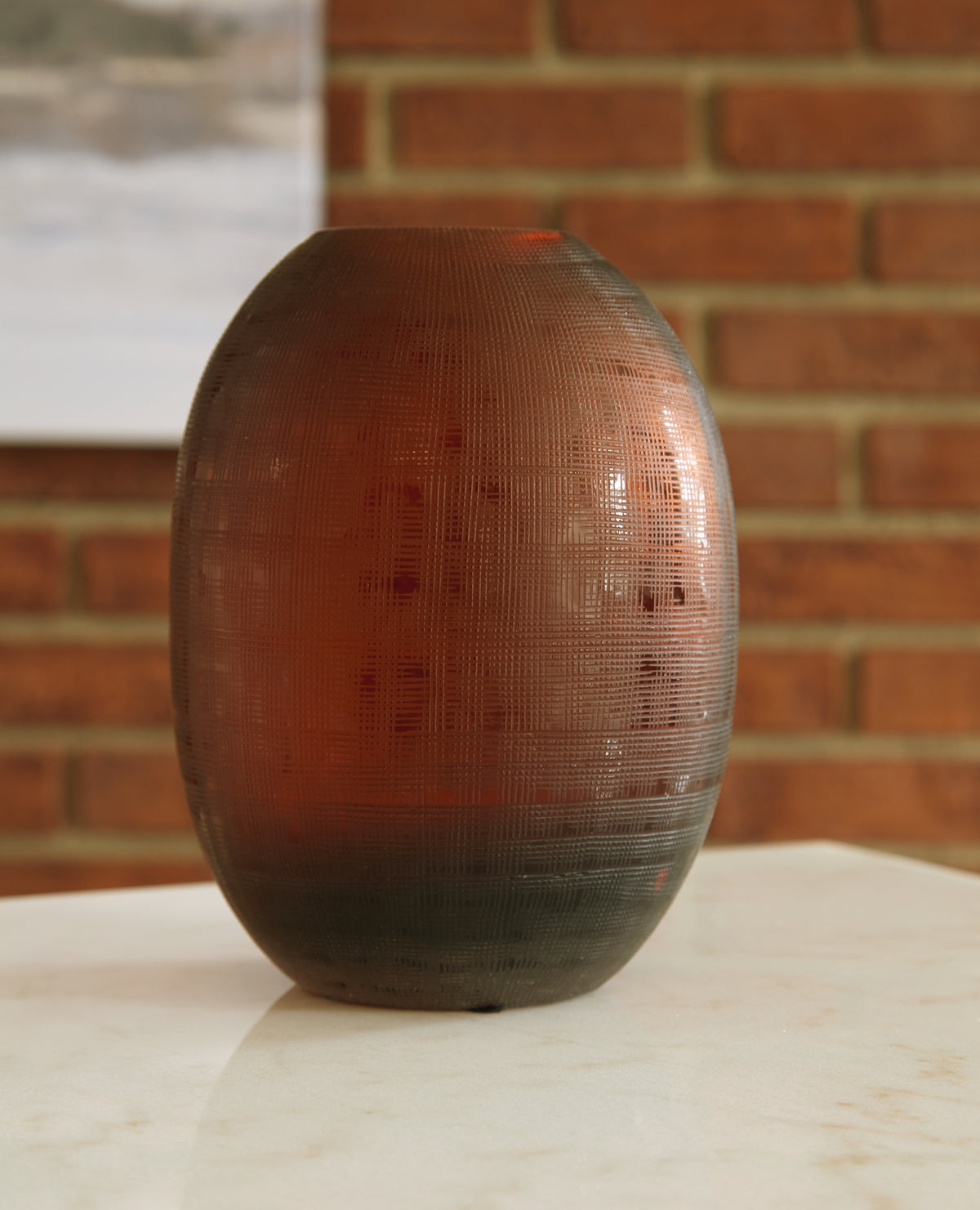 Floridian Furniture - Ashley Furniture - Embersen Vase - Vase (2/CS) / Amber - A2900001