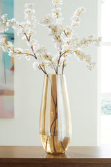 Floridian Furniture - Ashley Furniture - Rhettman Vase - Vase / Amber - A2900006