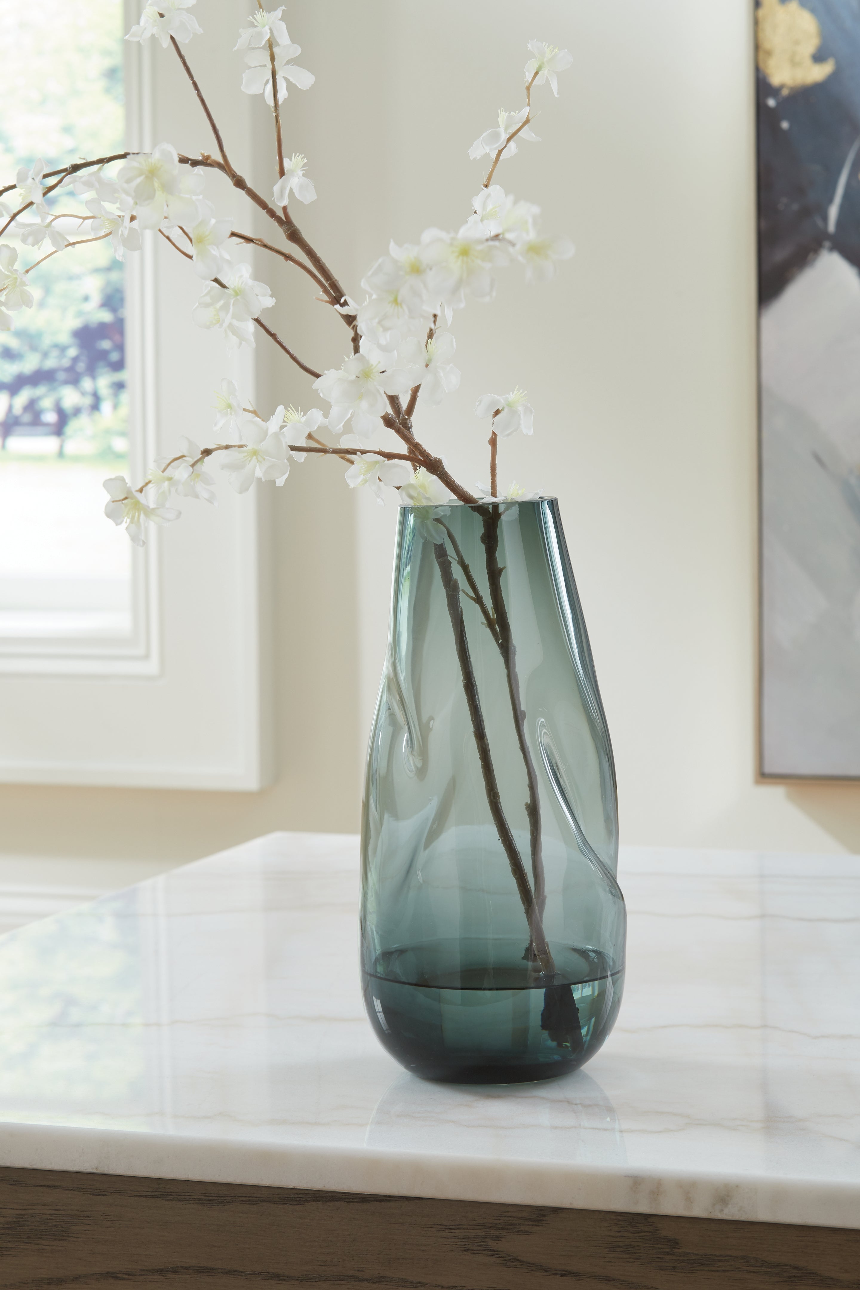 Floridian Furniture - Ashley Furniture - Beamund Vase - Vase / Teal Blue - A2900011V