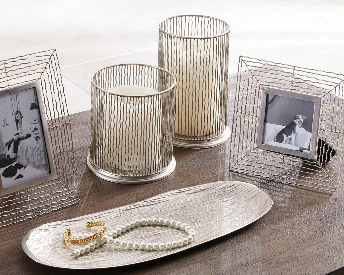 Floridian Furniture - Ashley Furniture - Dympna Accessory Set (Set of 5) - Accessory Set (5/CN) / Silver Finish - A2C00115