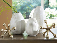 Floridian Furniture - Ashley Furniture - Azerton Accessory Set (Set of 5) - Accessory Set (5/CN) / White/Gold Finish - A2C00209