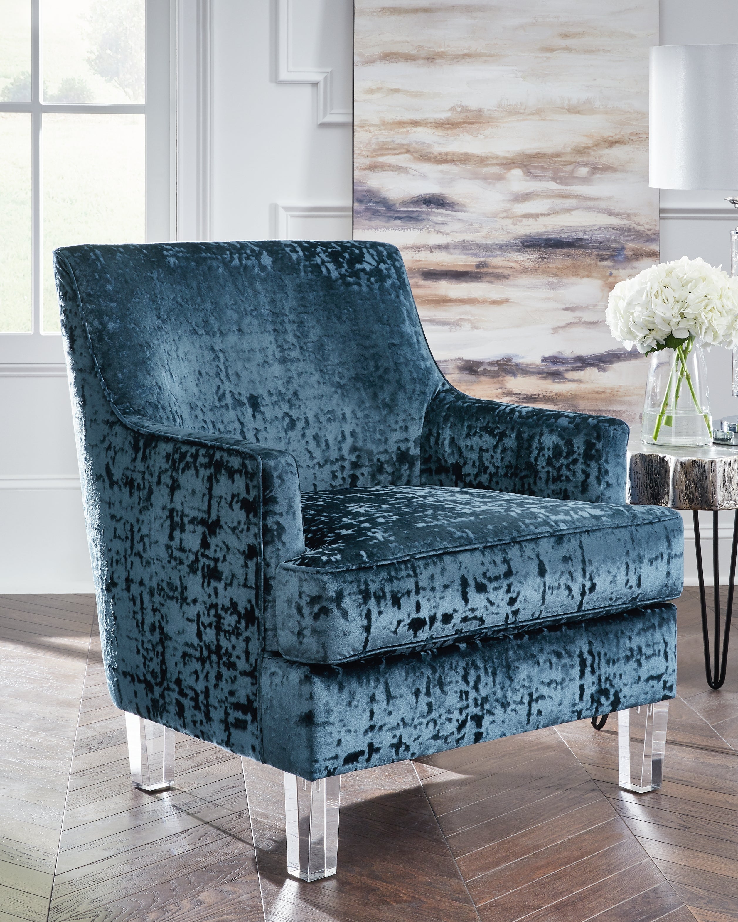 Floridian Furniture - Ashley Furniture - Gloriann Accent Chair - Accent Chair / Lagoon - A3000103