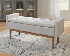 Floridian Furniture - Ashley Furniture - Briarson Storage Bench - Storage Bench / Beige/Brown / 50"W x 18"D x 22"H - A3000247