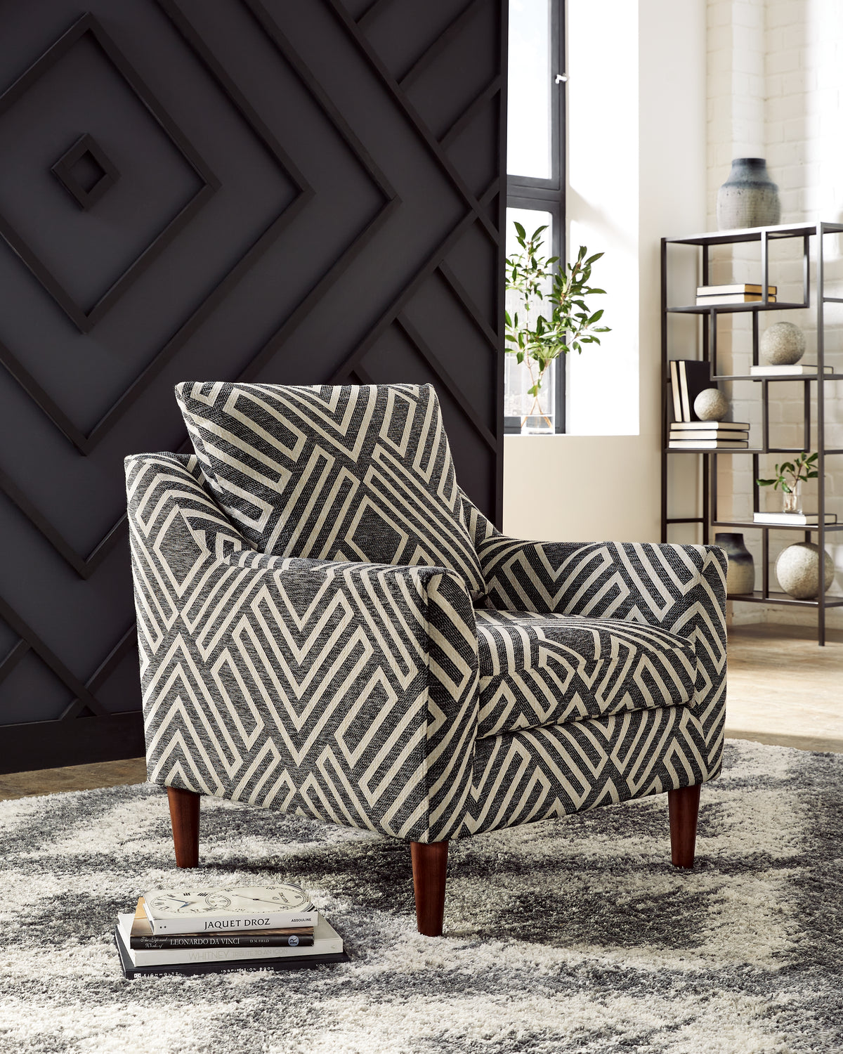 Floridian Furniture - Ashley Furniture - Morrilton Next-Gen Nuvella Accent Chair - Accent Chair / Natural/Charcoal - A3000641
