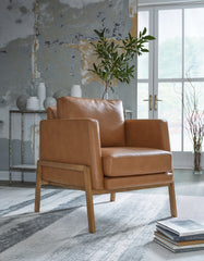 Floridian Furniture - Ashley Furniture - Numund Accent Chair - Accent Chair / Caramel - A3000670