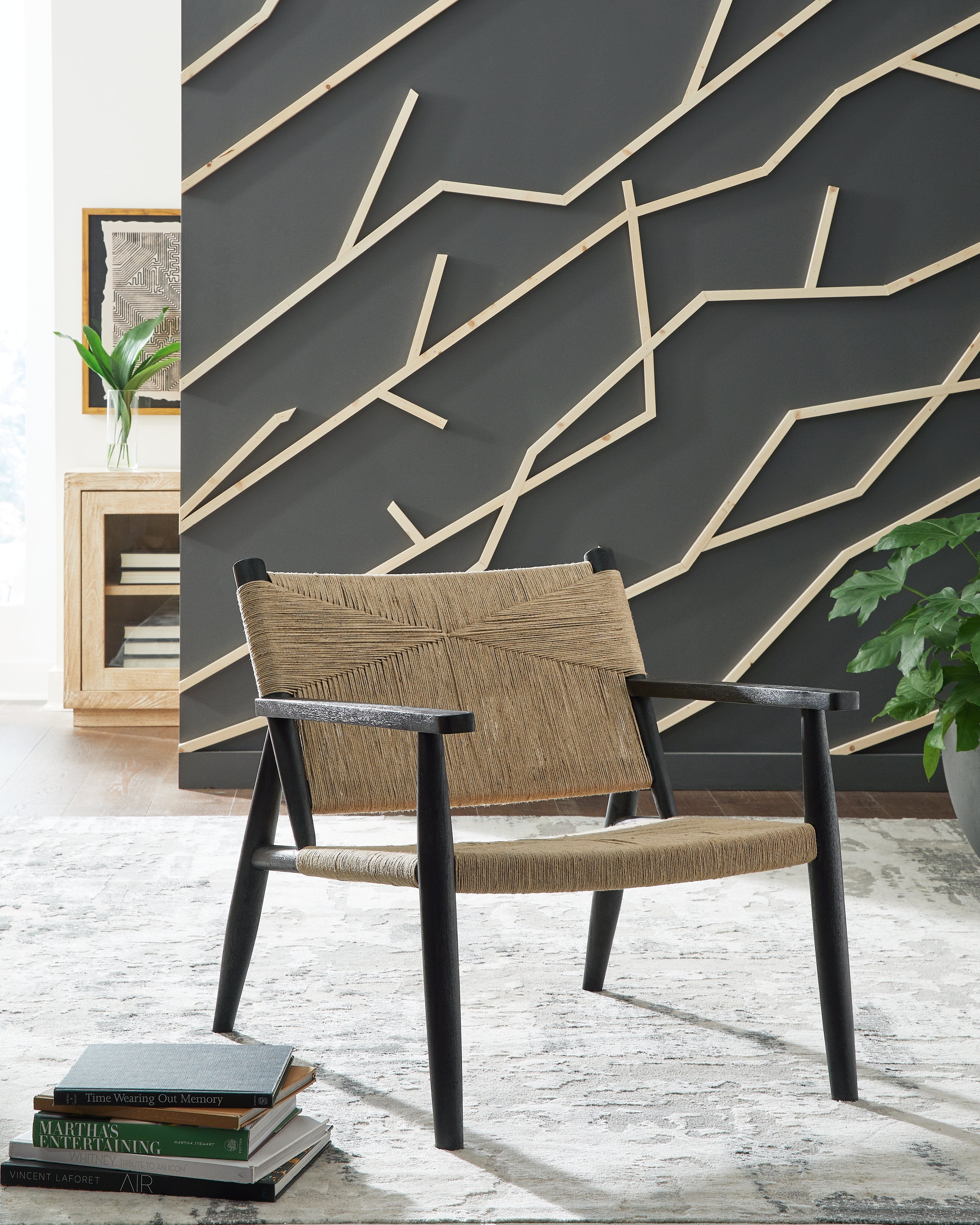 Floridian Furniture - Ashley Furniture - Halfmore Accent Chair - Accent Chair / Black/Natural - A3000672