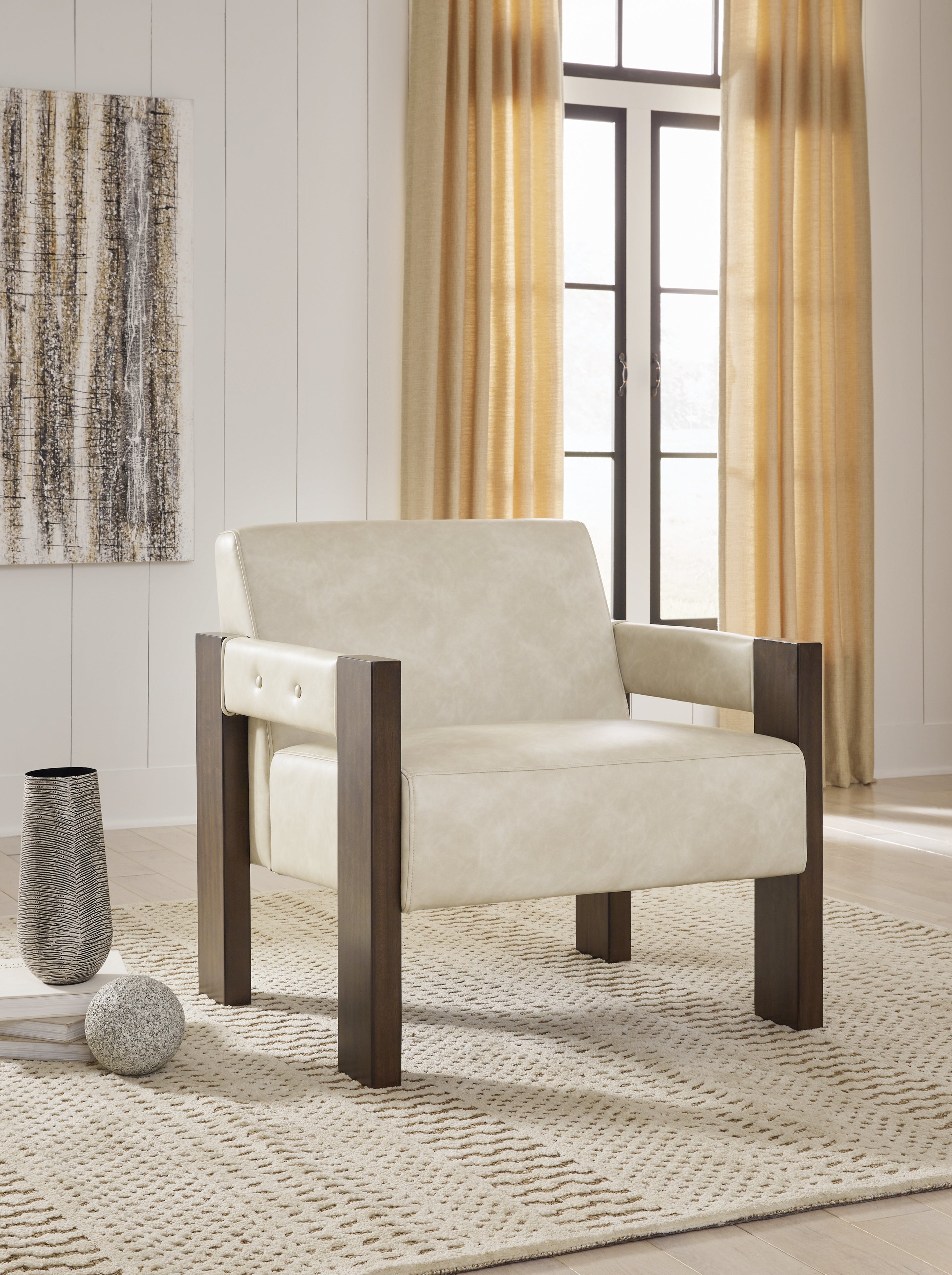 Floridian Furniture - Ashley Furniture - Adlanlock Accent Chair - Accent Chair / Bone - A3000694