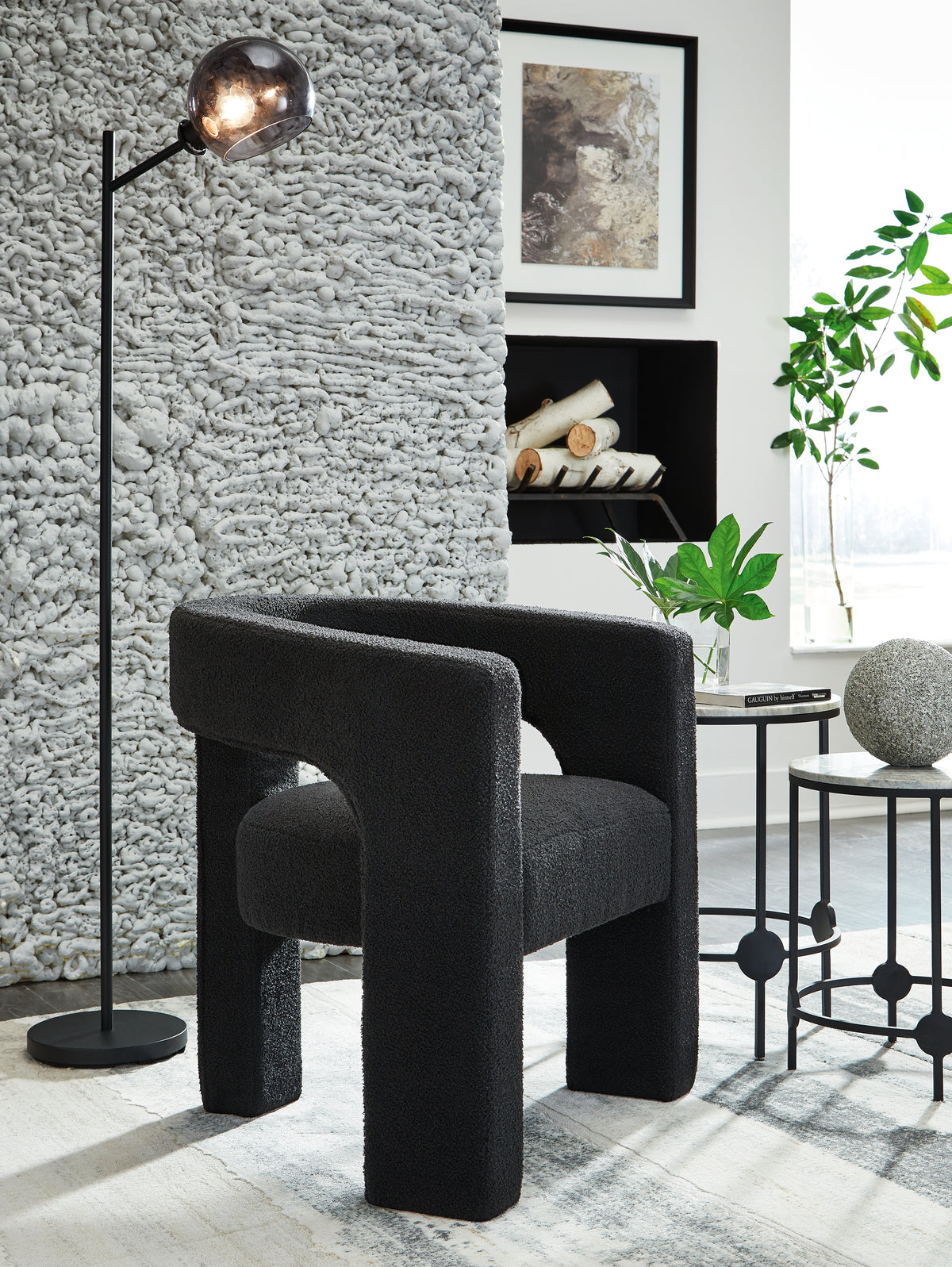 Floridian Furniture - Ashley Furniture - Landick Accent Chair - Accent Chair / Ebony - A3000698