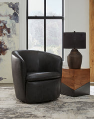 Floridian Furniture - Ashley Furniture - Kierreys Swivel Accent Chair - Swivel Accent Chair / Bone - A3000703