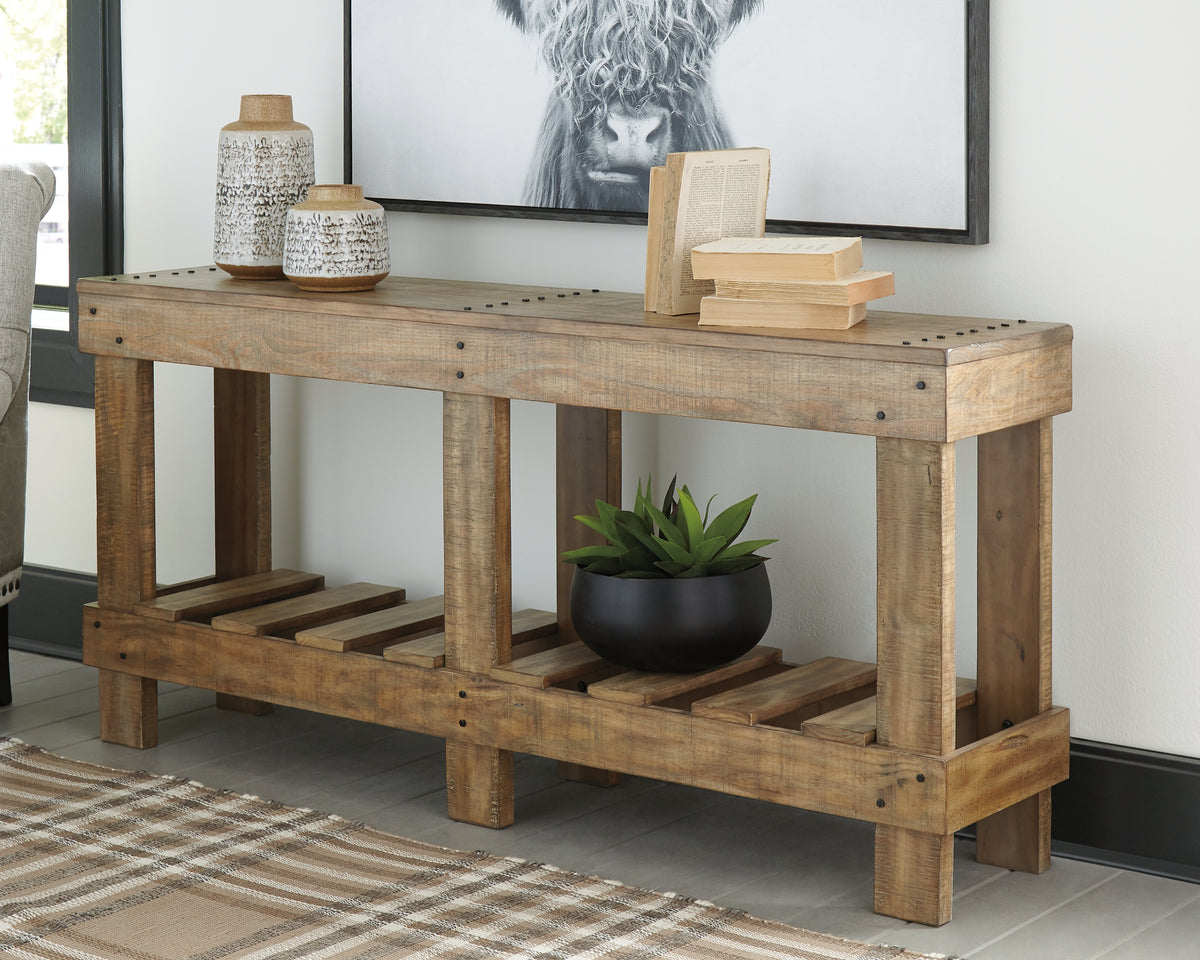 Floridian Furniture - Ashley Furniture - Susandeer Sofa/Console Table - Console Sofa Table / Brown - A4000219