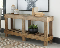 Floridian Furniture - Ashley Furniture - Susandeer Sofa/Console Table - Console Sofa Table / Brown - A4000219