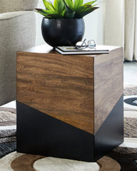 Floridian Furniture - Ashley Furniture - Trailbend Accent Table - Accent Table / Brown/Gunmetal - A4000311