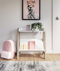 Floridian Furniture - Ashley Furniture - Blariden Bookcase - Small Bookcase / White/Tan - A4000361