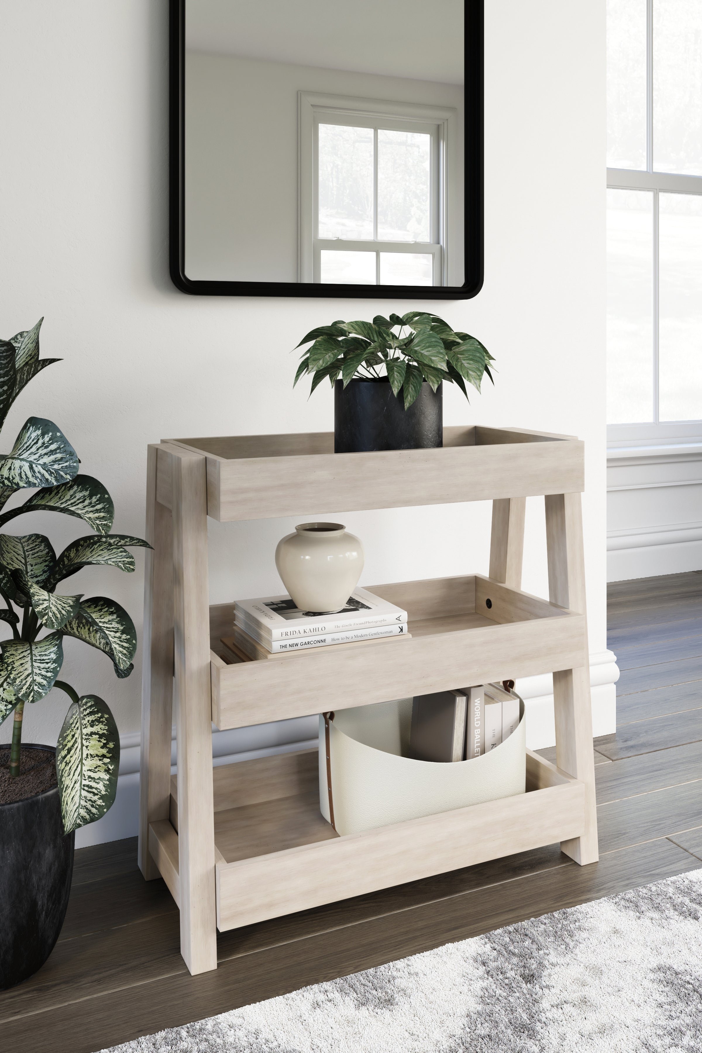 Floridian Furniture - Ashley Furniture - Blariden Shelf Accent Table - Shelf Accent Table / Light Tan - A4000368