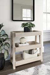Floridian Furniture - Ashley Furniture - Blariden Shelf Accent Table - Shelf Accent Table / Light Tan - A4000368