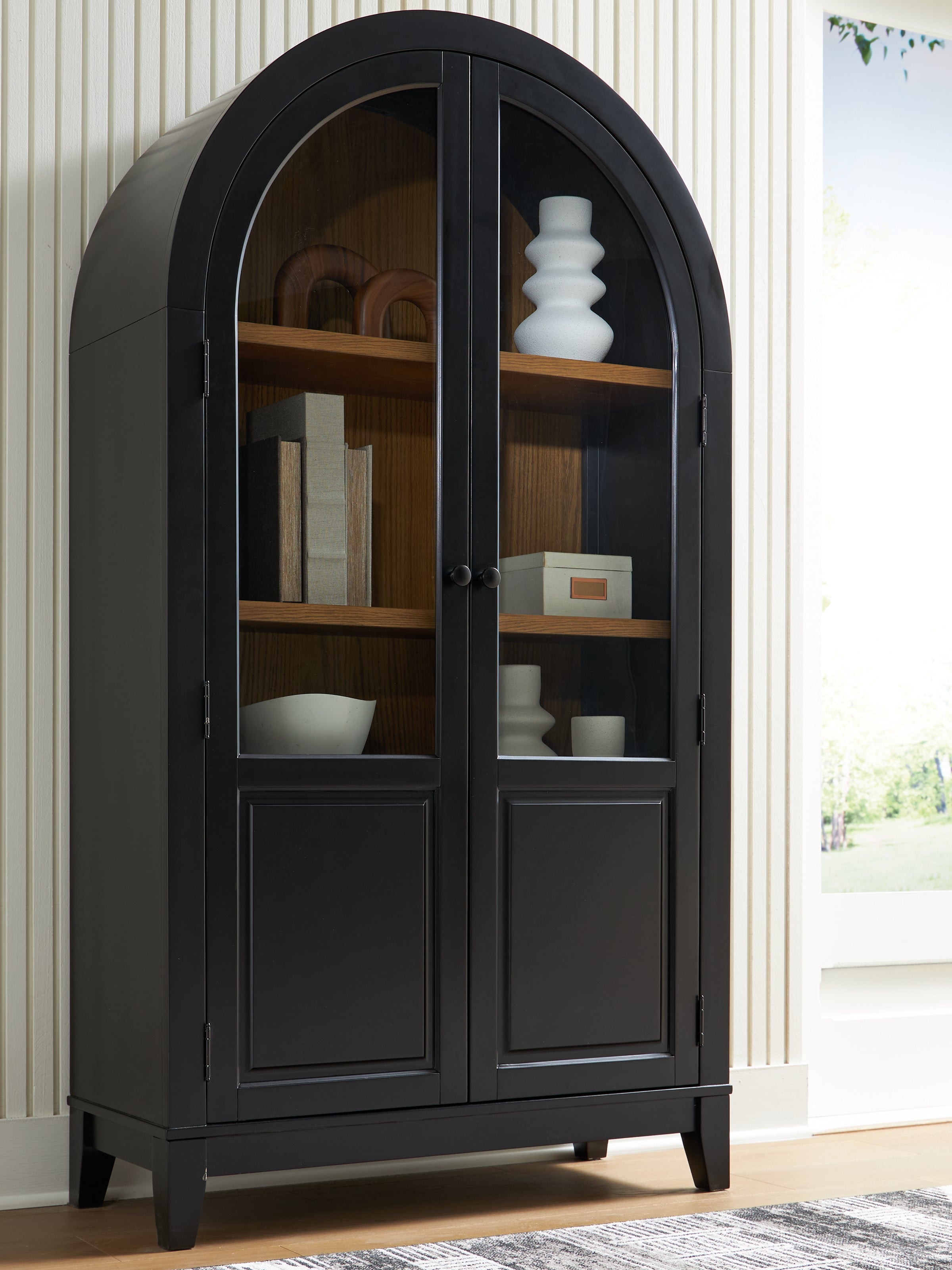 Floridian Furniture - Ashley Furniture - Dagandale Accent Cabinet - Accent Cabinet / Black/Natural - A4000599