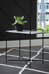 Floridian Furniture - Ashley Furniture - Ashber Accent Table - Accent Table / White/Black - A4000609